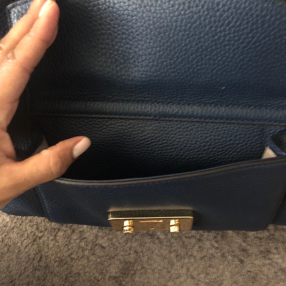 Michael Kors Navy Blue Satchel - Picture 6 of 8